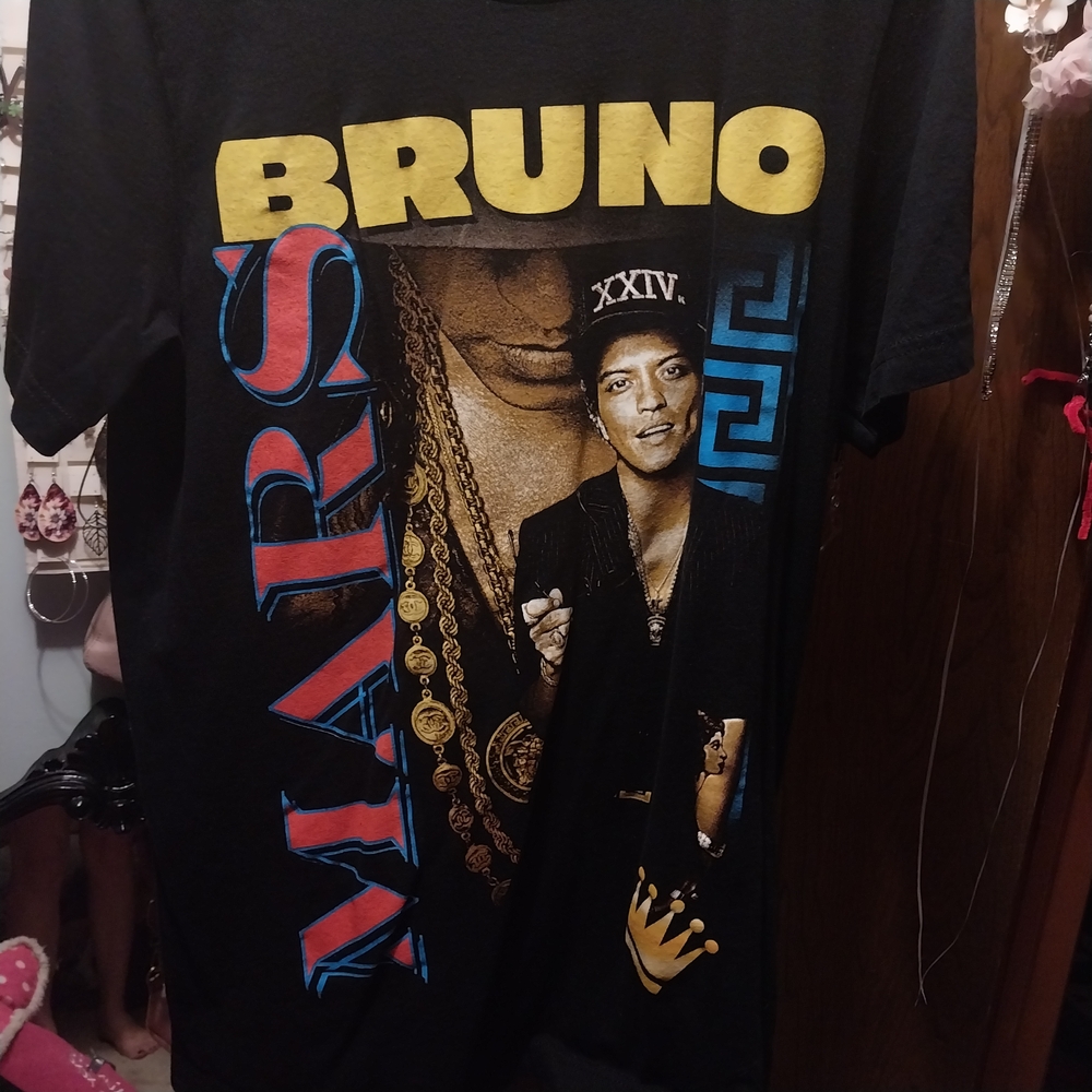 Bruno Mars Concert Graphic T-Shirt - Black